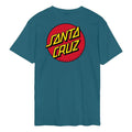 Santa Cruz Classic Dot Chect t-shirt, teal