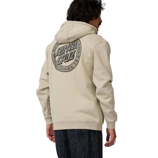 Santa Cruz Loco Dot hoodie stone gray
