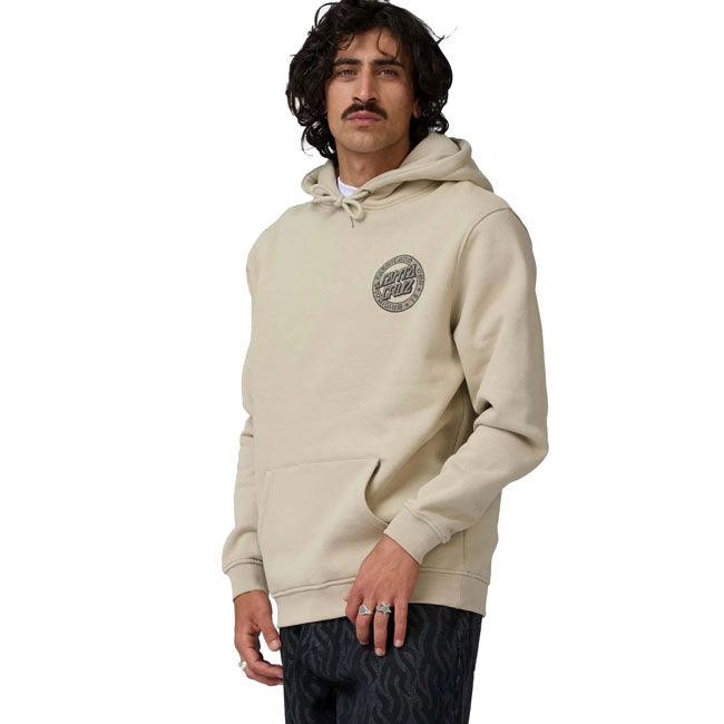 Santa Cruz Loco Dot hoodie stone gray