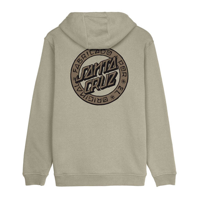 Santa Cruz Loco Dot hoodie stone gray