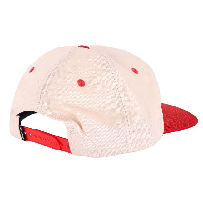 Santa Cruz Stamped Opus snapback cap off whithe/ketchup