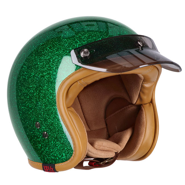 13 1/2 Skull bucket helmet Lucky clover