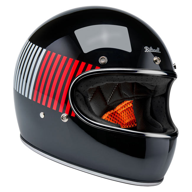 Biltwell Gringo RWB Raceflow helmet black