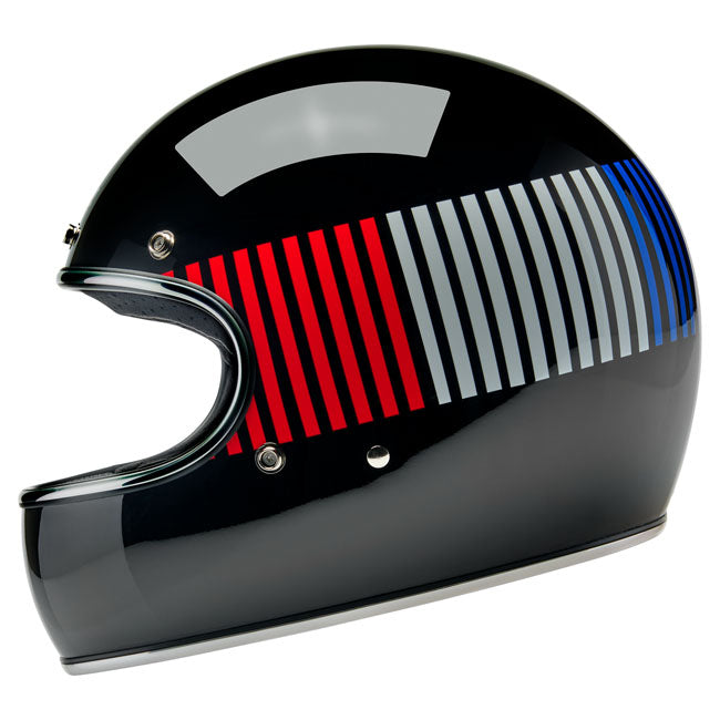 Biltwell Gringo RWB Raceflow helmet black