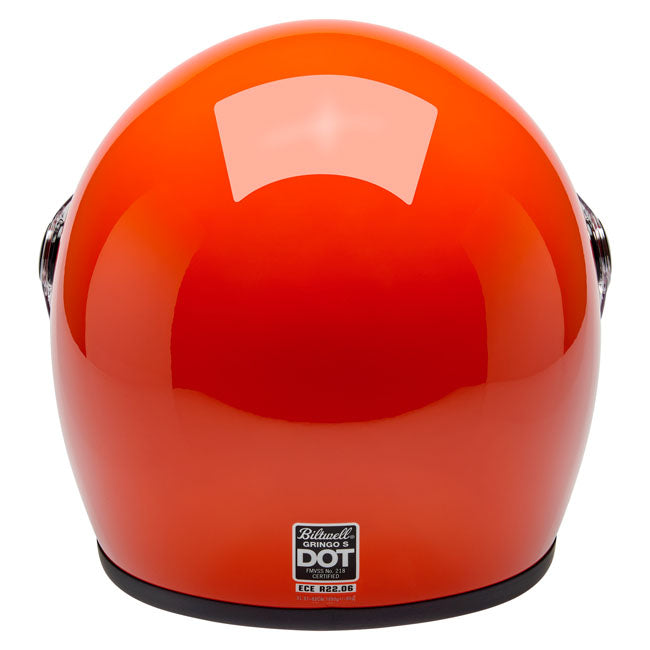 Biltwell Gringo S helmet gloss hazard orange