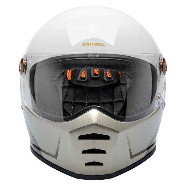 Biltwell Lane Splitter helmet intersection gold/silver/bronz