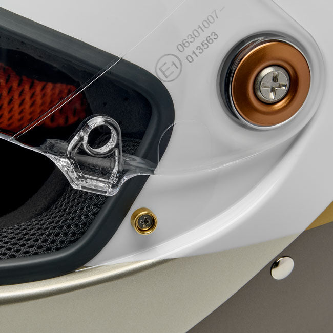 Biltwell Lane Splitter helmet intersection gold/silver/bronz