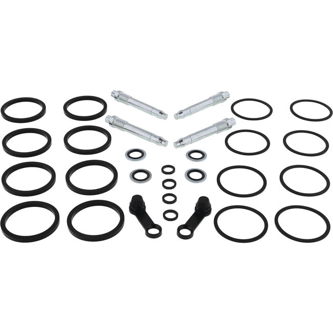 All Balls, caliper rebuild kit. Front DD — Front (dual disc): 00-07 Touring; 00-07 Dyna; 00-07 Softail (excl. Springer models); 00-03 XL Sportster; 02-05 V-Rod (NU)