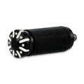 Burly, Hawk Universal toe peg billet. Black Machined