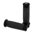 Burly, Hawk Billet grip set. Black Textured