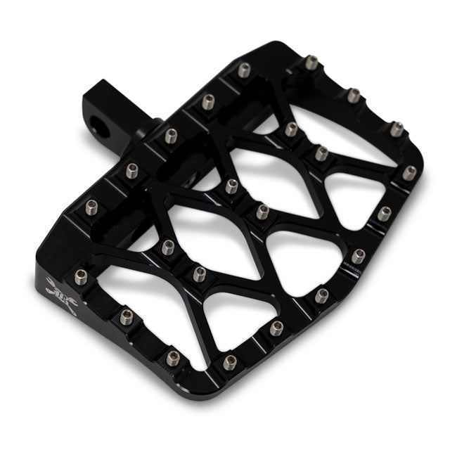 Burly, MX-Evolution mini floorboards, Passenger. Black