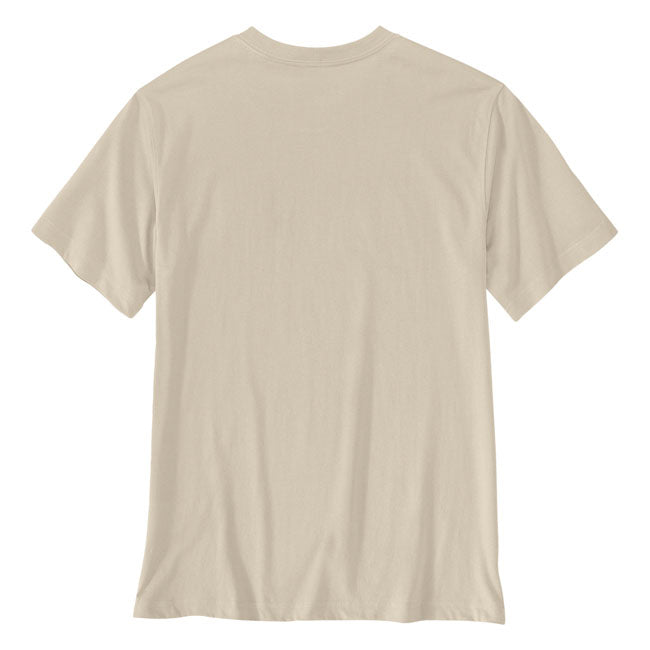 Carhartt Irvine Layered logo t-shirt oat milk