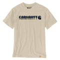 Carhartt Irvine Layered logo t-shirt oat milk