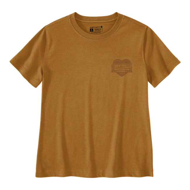 Carhartt Irvine Heart female t-shirt carhartt® brown