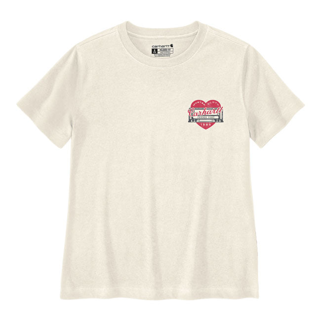 Carhartt Irvine Heart female t-shirt eggshell