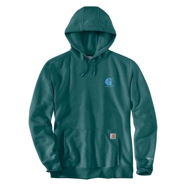 Carhartt Force™ Logo hoodie transformative teal