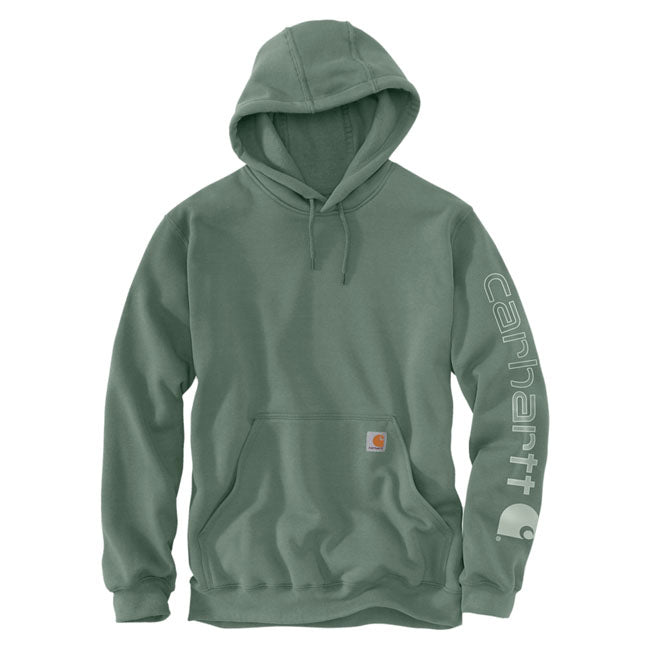 Carhartt Sleeve Logo hoodie green slate