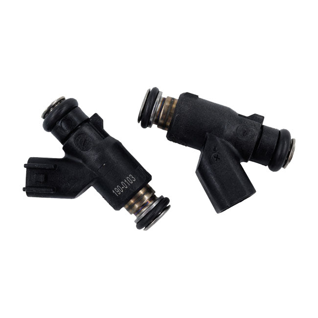 S&S, fuel injector set. 7.79 g/s. 2-pk — 06-17 Twin Cam cable throttle models (NU)