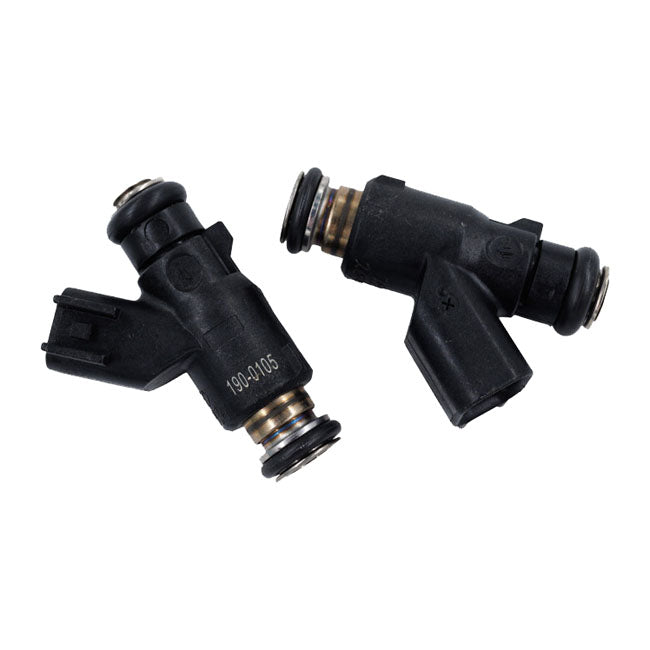S&S, fuel injector set. 10.62 g/s. 2-pk — 06-17 Twin Cam cable throttle models (NU)