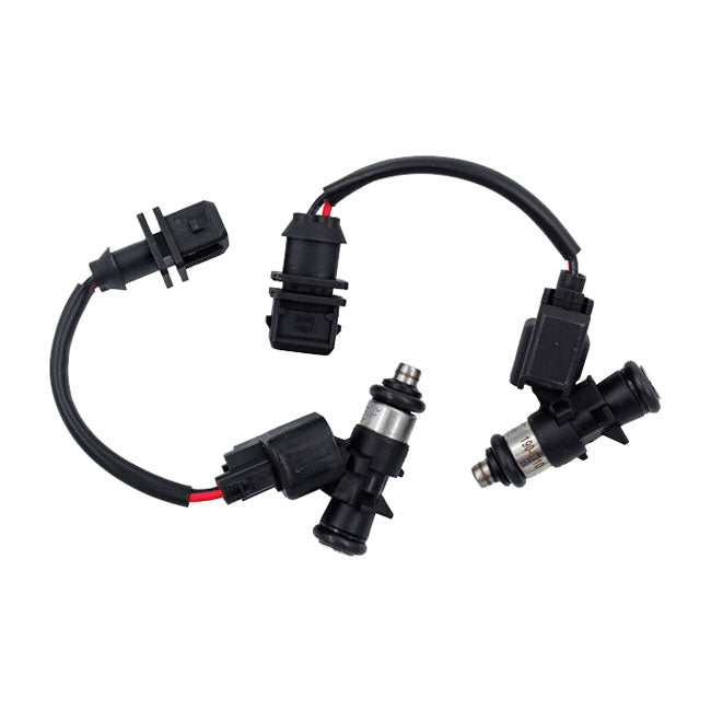 S&S, fuel injector set. 9.22 g/s. 2-pk — 01-05 cable throttle models; 08-17 electronic throttle models; 07-18 XL (NU)