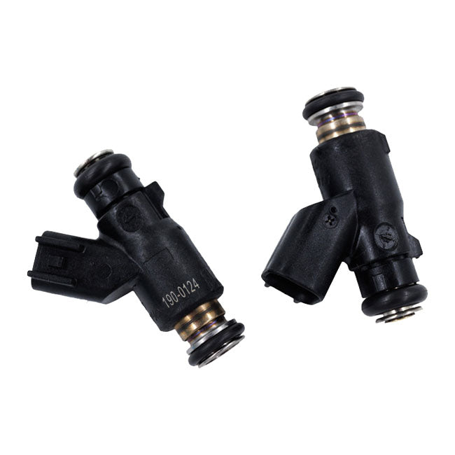 S&S, fuel injector set. 6.24 g/s. 2-pk — 06-17 Twin Cam cable throttle models (NU)