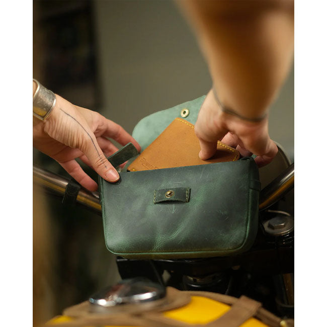 Trip Machine Sidekick Moto Pouch forest green