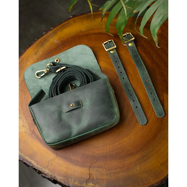 Trip Machine Sidekick Moto Pouch forest green