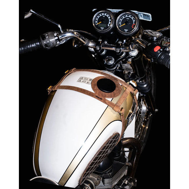 Trip Machine Tank Strap Right Side Fuel Inlet tobacco