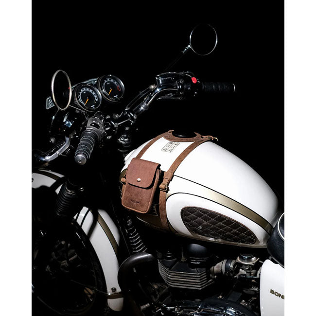Trip Machine Tank Strap Right Side Fuel Inlet tobacco
