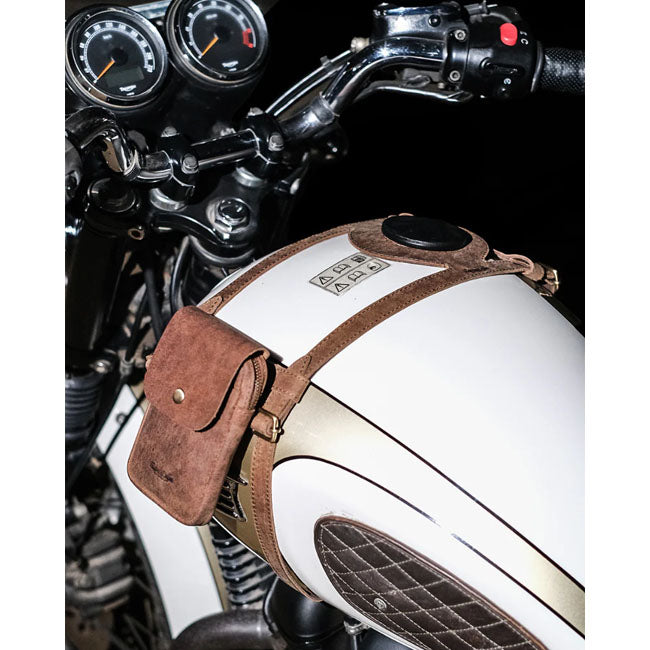 Trip Machine Tank Strap Right Side Fuel Inlet tobacco