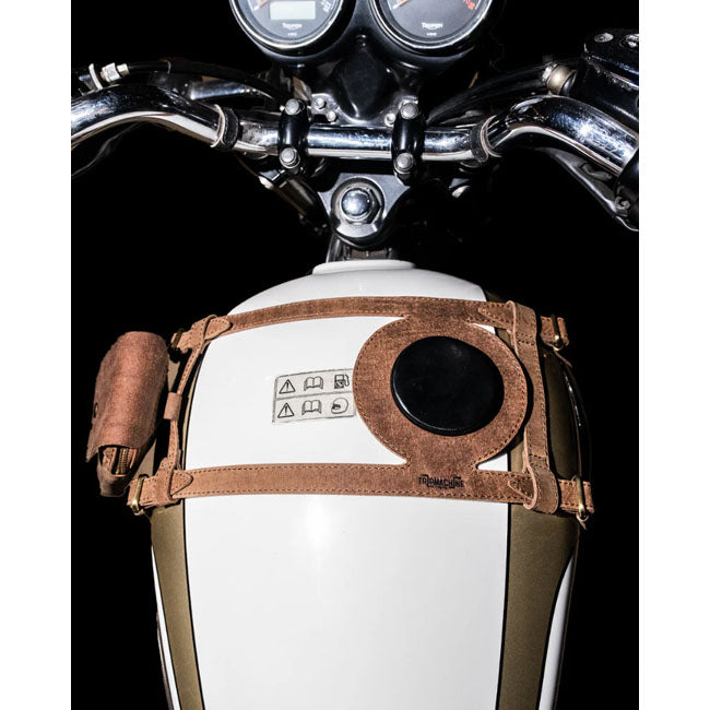 Trip Machine Tank Strap Right Side Fuel Inlet tobacco