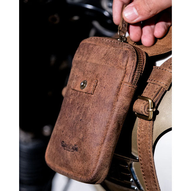 Trip Machine Tank Strap Right Side Fuel Inlet tobacco