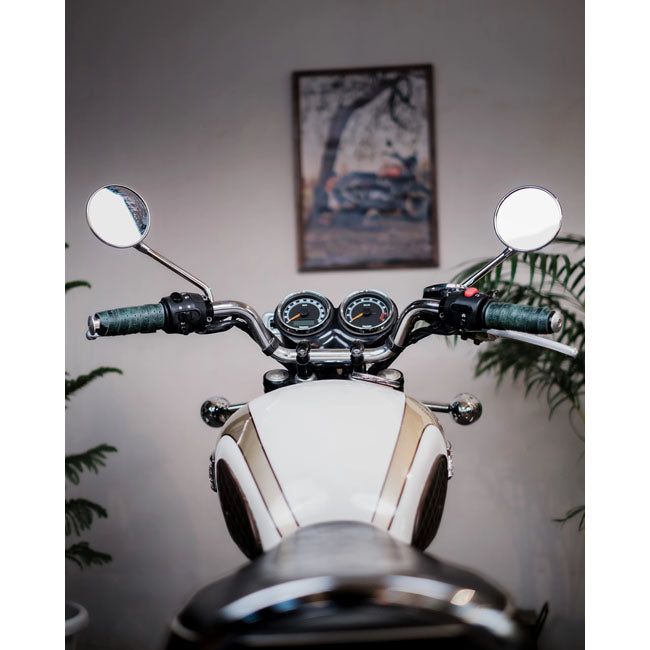 Trip Machine, handlebar grip wraps. Forest Green perforated