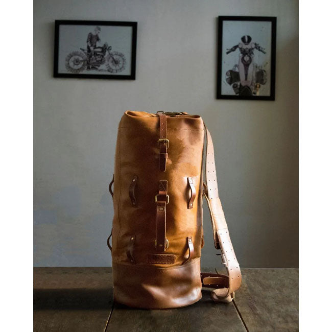 Trip Machine, Military duffle bag. Vintage Tan