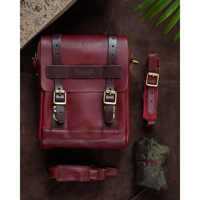 Trip Machine, tank and tail bag. 4.4 liter. Cherry