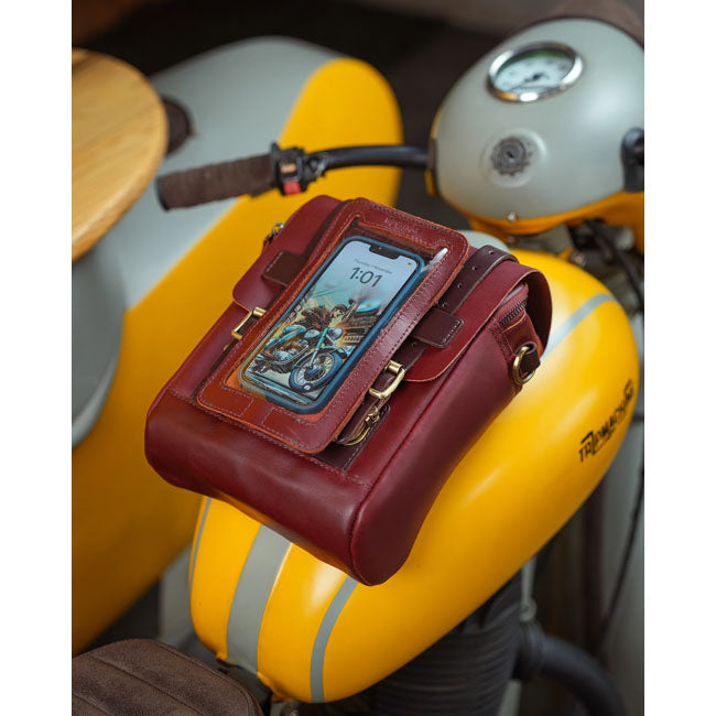 Trip Machine, tank and tail bag. 4.4 liter. Cherry