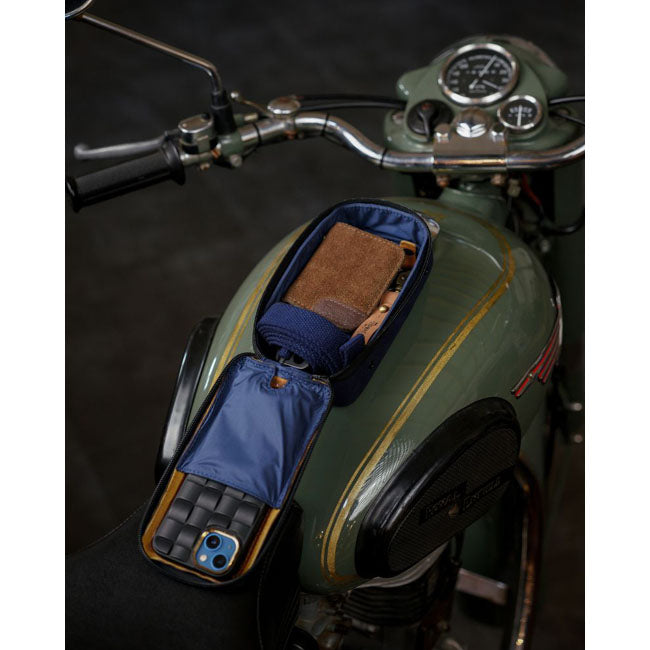 Trip Machine Navigator Case blue & tan