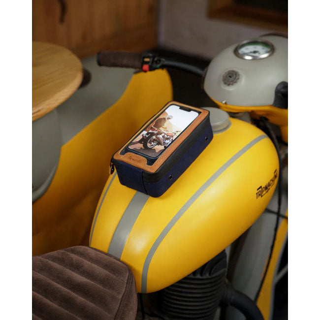 Trip Machine Navigator Case blue & tan