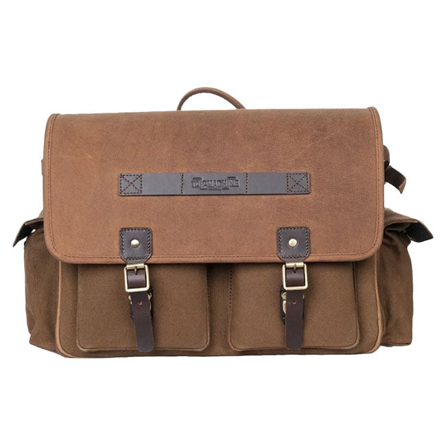 Trip Machine Expedition Saddlebag Pair brown and tobacco