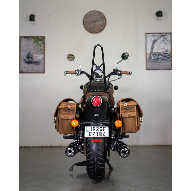 Trip Machine Expedition Saddlebag Pair brown and tobacco