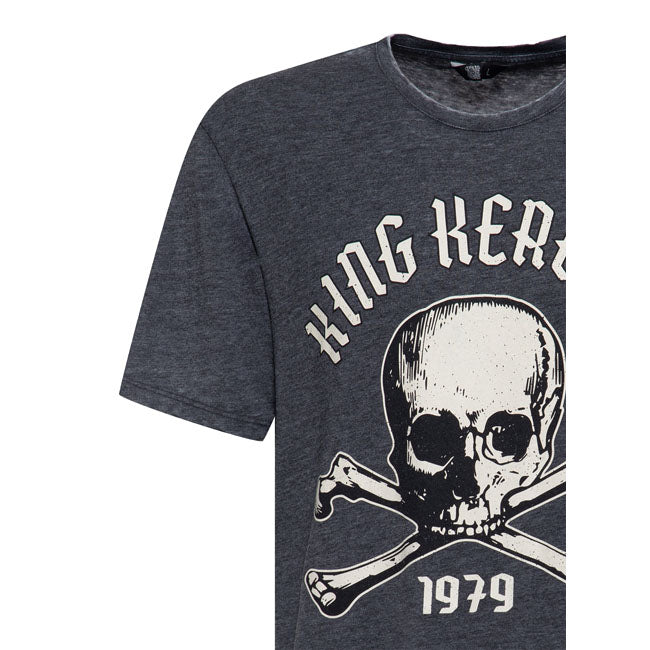King Kerosin Skull 1979 t-shirt anthracite