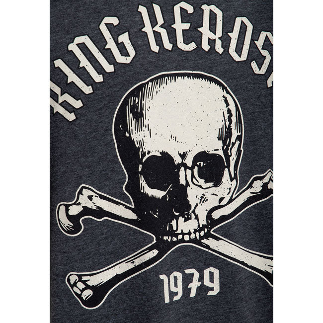 King Kerosin Skull 1979 t-shirt anthracite