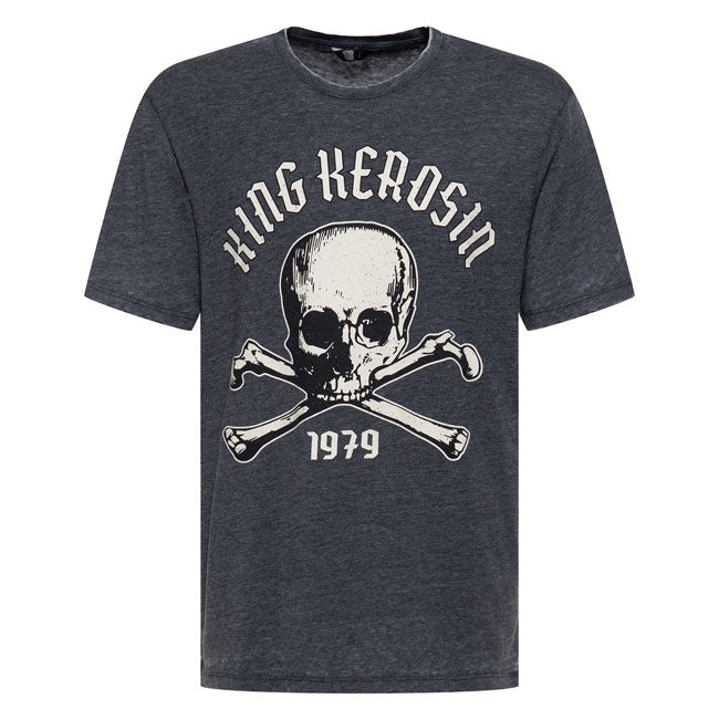 King Kerosin Skull 1979 t-shirt anthracite