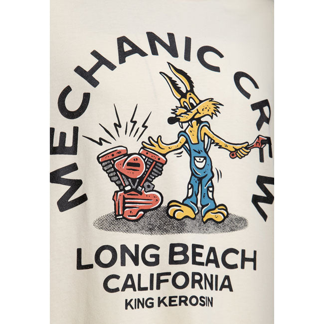 King Kerosin Mechanic Crew t-shirt off white