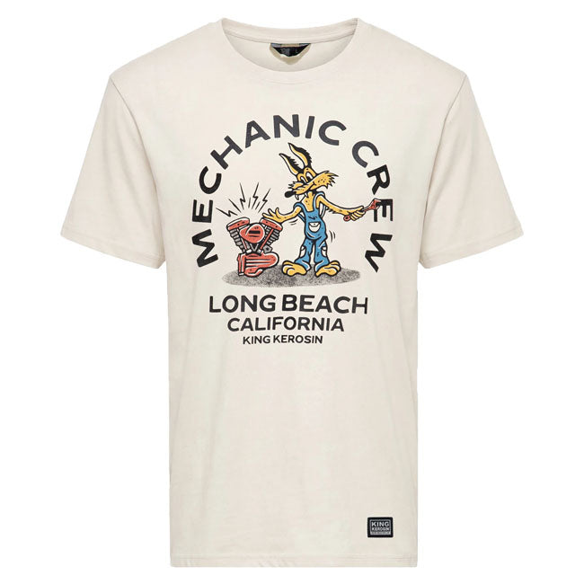 King Kerosin Mechanic Crew t-shirt off white