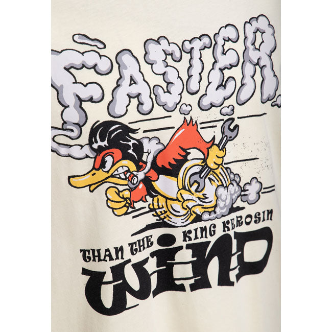 King Kerosin Faster Than The Wind t-shirt off white