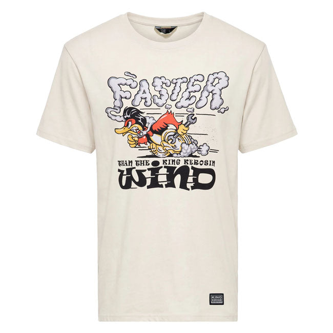 King Kerosin Faster Than The Wind t-shirt off white