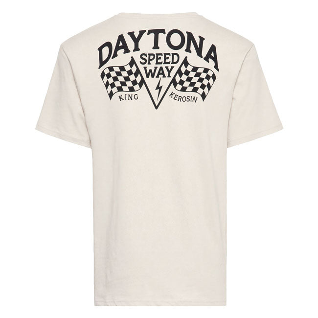 King Kerosin Daytona Speedway t-shirt off white