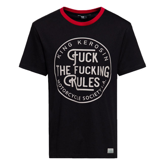 King Kerosin Fuck the rules t-shirt black