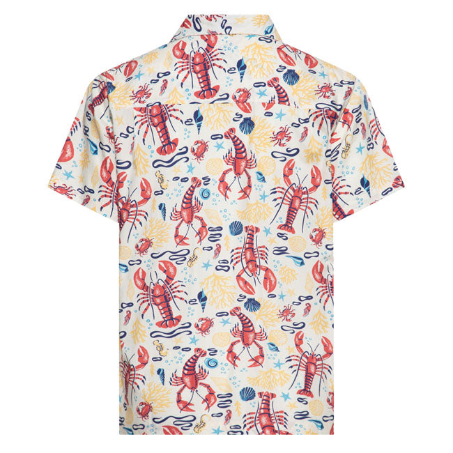 King Kerosin Deep Sea Hawaii shirt off white